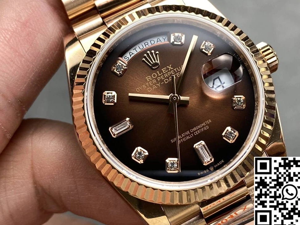 v5 M128235-0037 Tungsten Date Steel Chocalate 36mm Factory Rolex QF Dial Day 0306